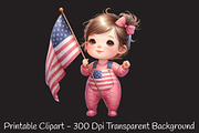 4th of July Pink Baby Nursery PNG, an Illustration by RobertsArt (Thumbnail 4 of 7)