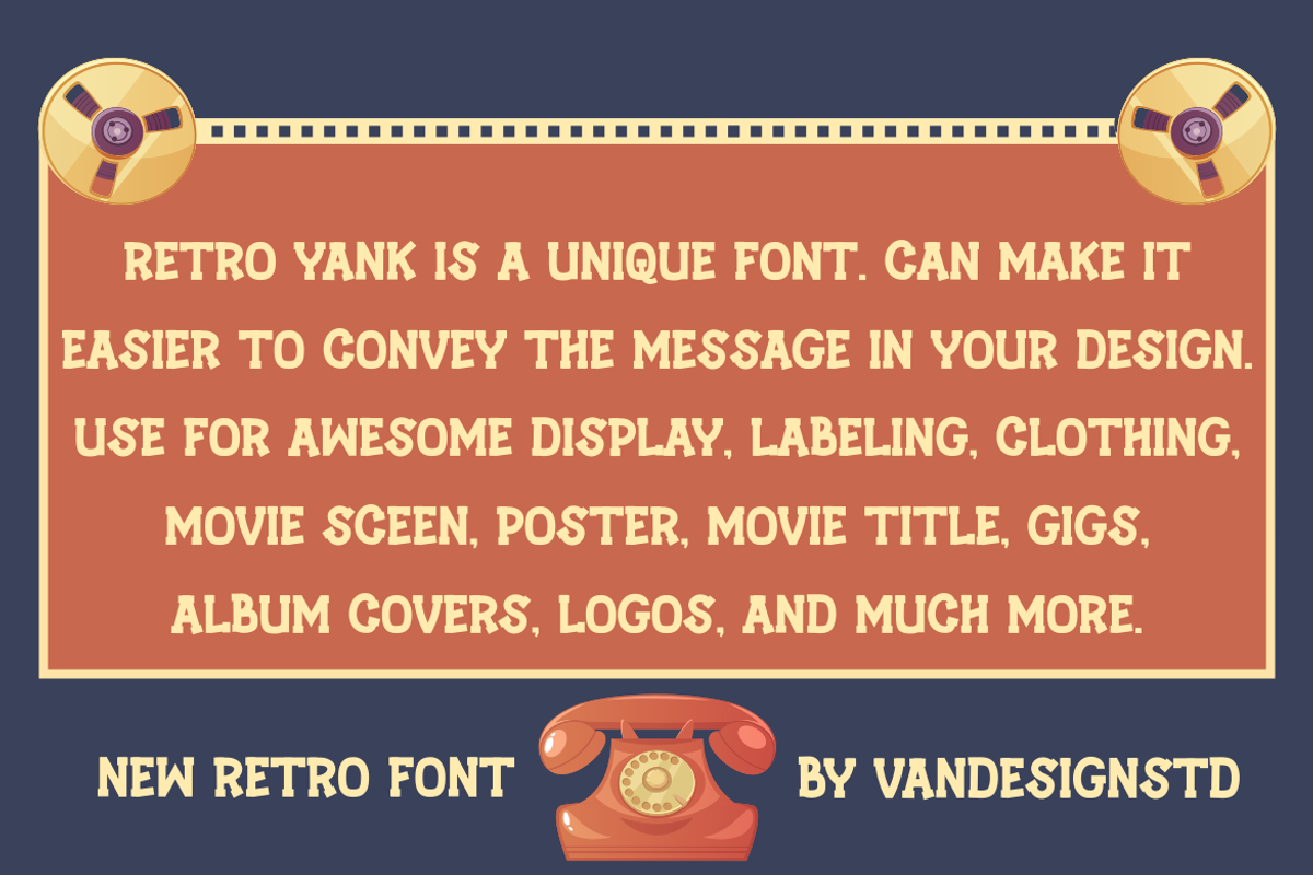 RETRO YANK, a Serif Font by Viswal Studio (Photo 3 of 5)