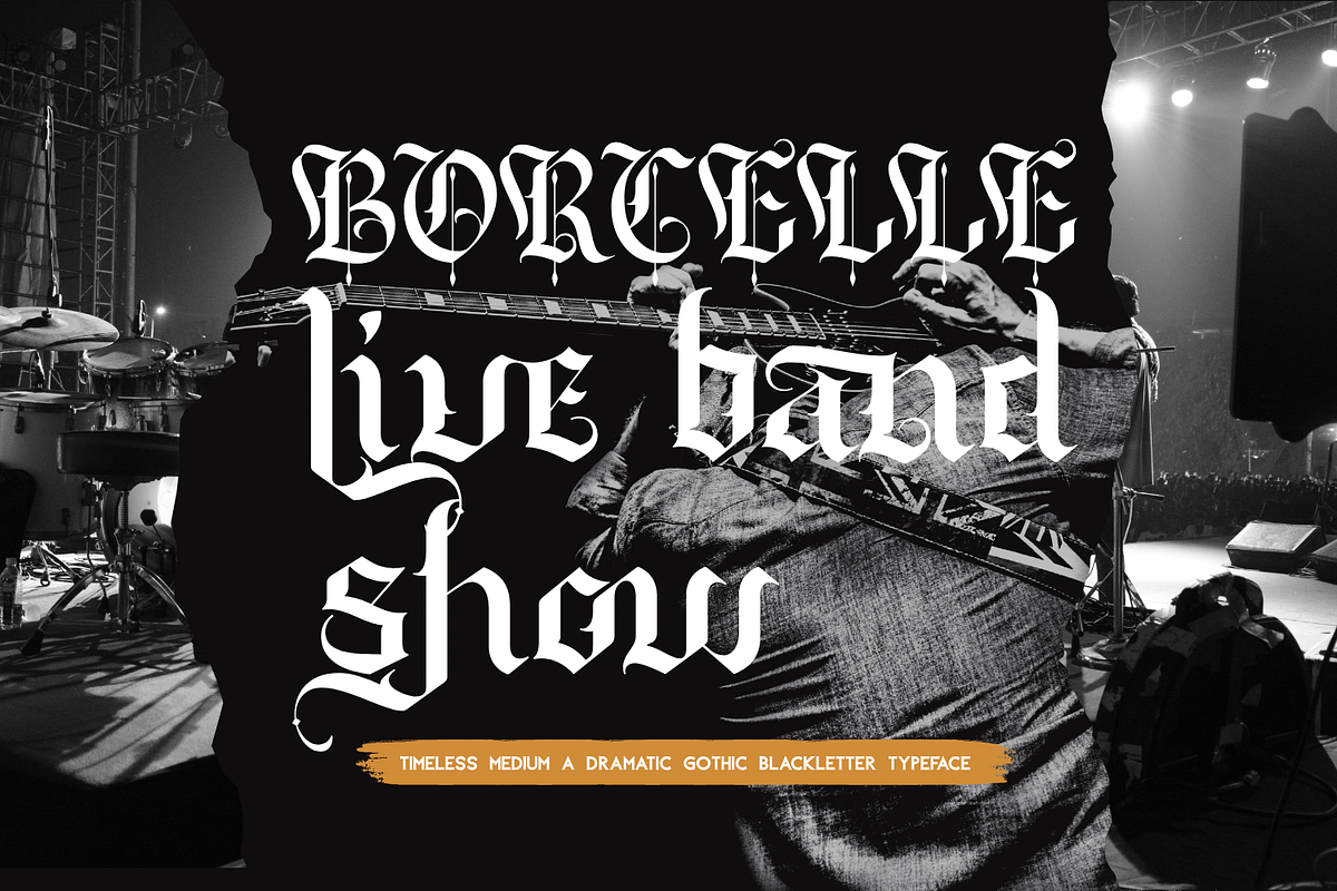 Timeless Medium - Blackletter Font, a Blackletter Font by 177Studio (Photo 5 of 8)