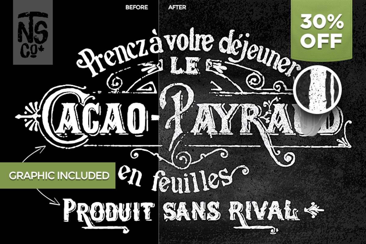 Vintage Vector Chalkboard Kit 30%OFF preview 2