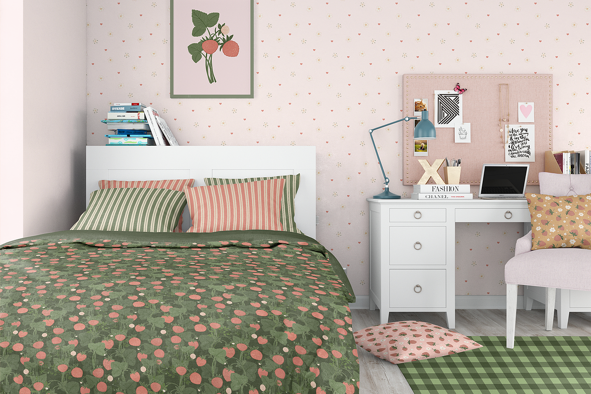 Strawberry Jam – Patterns & Clipart, a Pattern Graphic by PenguinArtStudio (Photo 7 of 14)