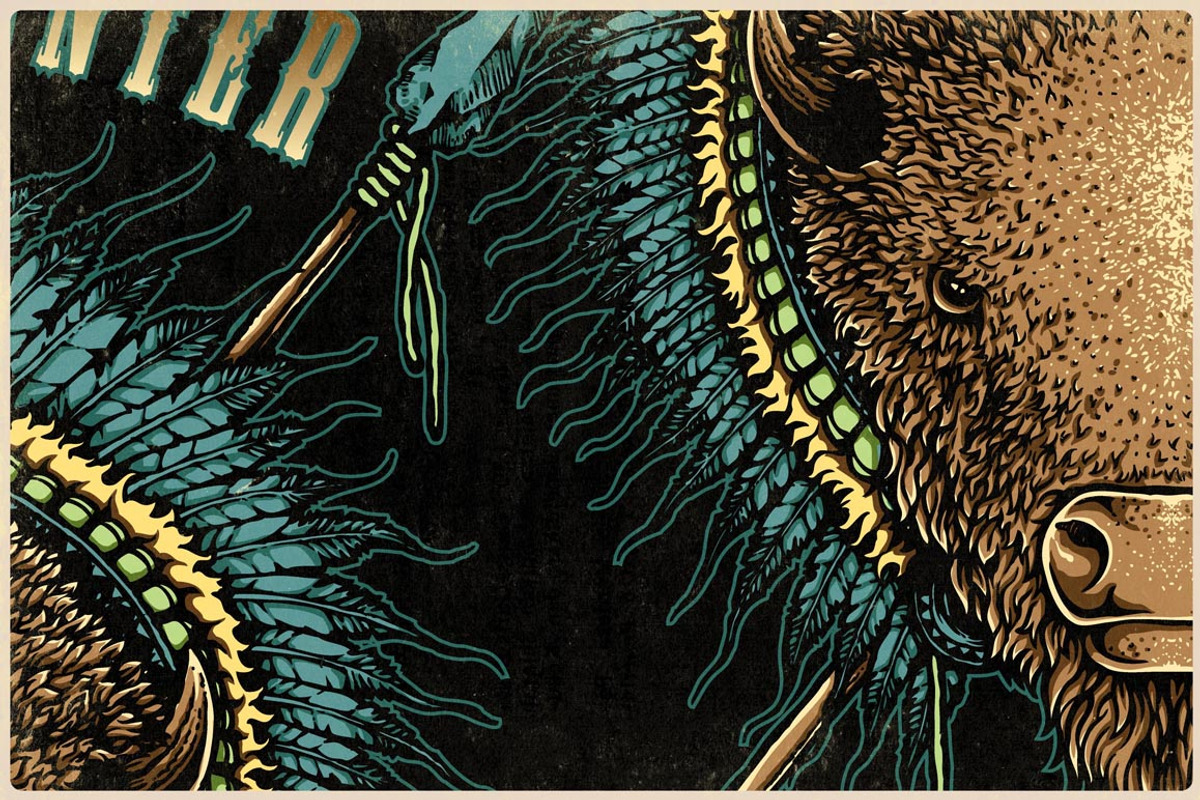 Native America Style Illustration, an Illustration by NStudio (Photo 2 of 4)