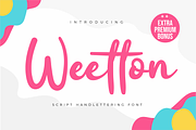 Wetton, a Script Font by twinstd (Thumbnail 1 of 10)