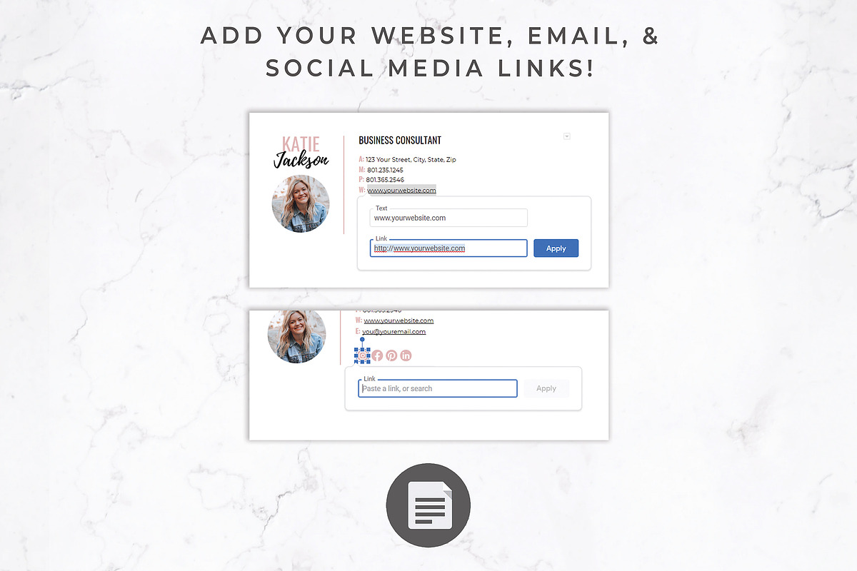 Email Signature | Canva + Gmail, a Templates & Theme by Thirty One Palms Studio (Photo 5 of 6)