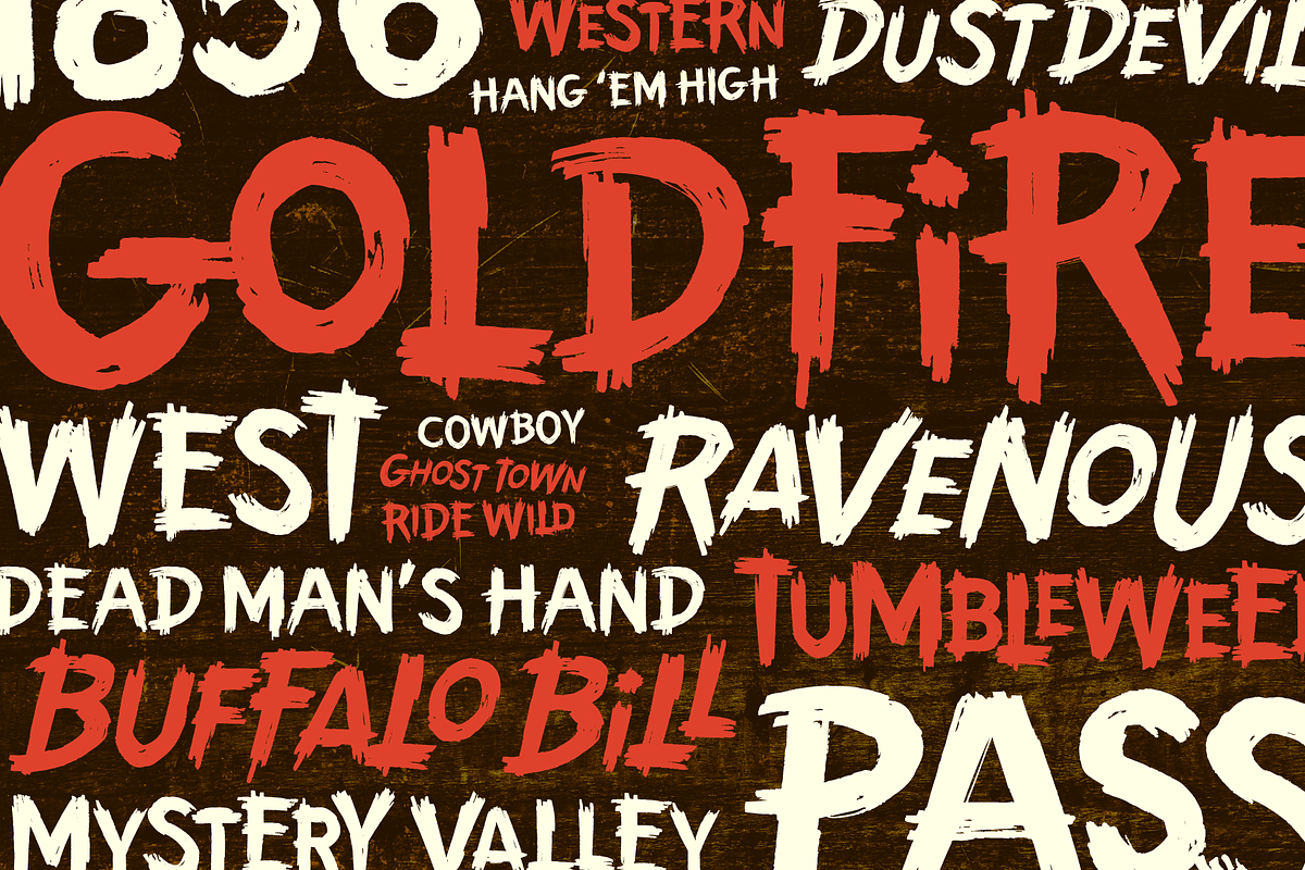 Grim Prairie: Western Horror Font, a Font by Wingsart Studio (Photo 4 of 15)