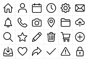 41 Vector Outline Social UI Icons, an Outline Icon by adenpinkstore (Thumbnail 15 of 20)