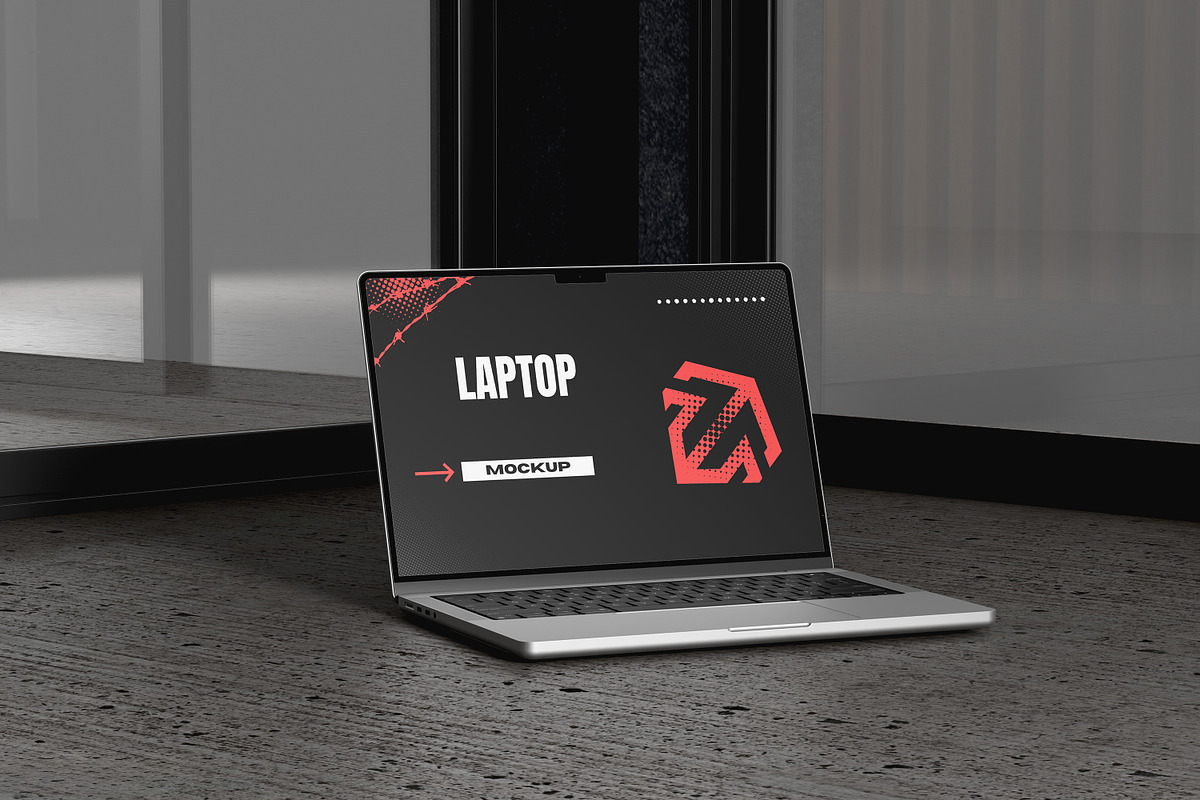 LAPTOP MOCKUP, an Advertising Mockup by safrizalstudio (Photo 2 of 4)