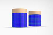 Kraft Cylindrical Tube Package Box, a Packaging Mockup by Ram Studio LLC (Thumbnail 11 of 16)