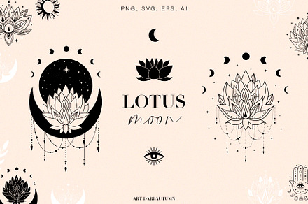 Lotus&Moon illustrations collection