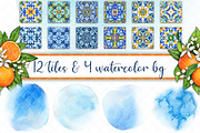 Mediterranean orange set, a Decorative Illustration by angychan (Thumbnail 6 of 6)