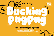 Ducking PugPug Font, a Handwritten Font by KengGraphic (Thumbnail 1 of 9)