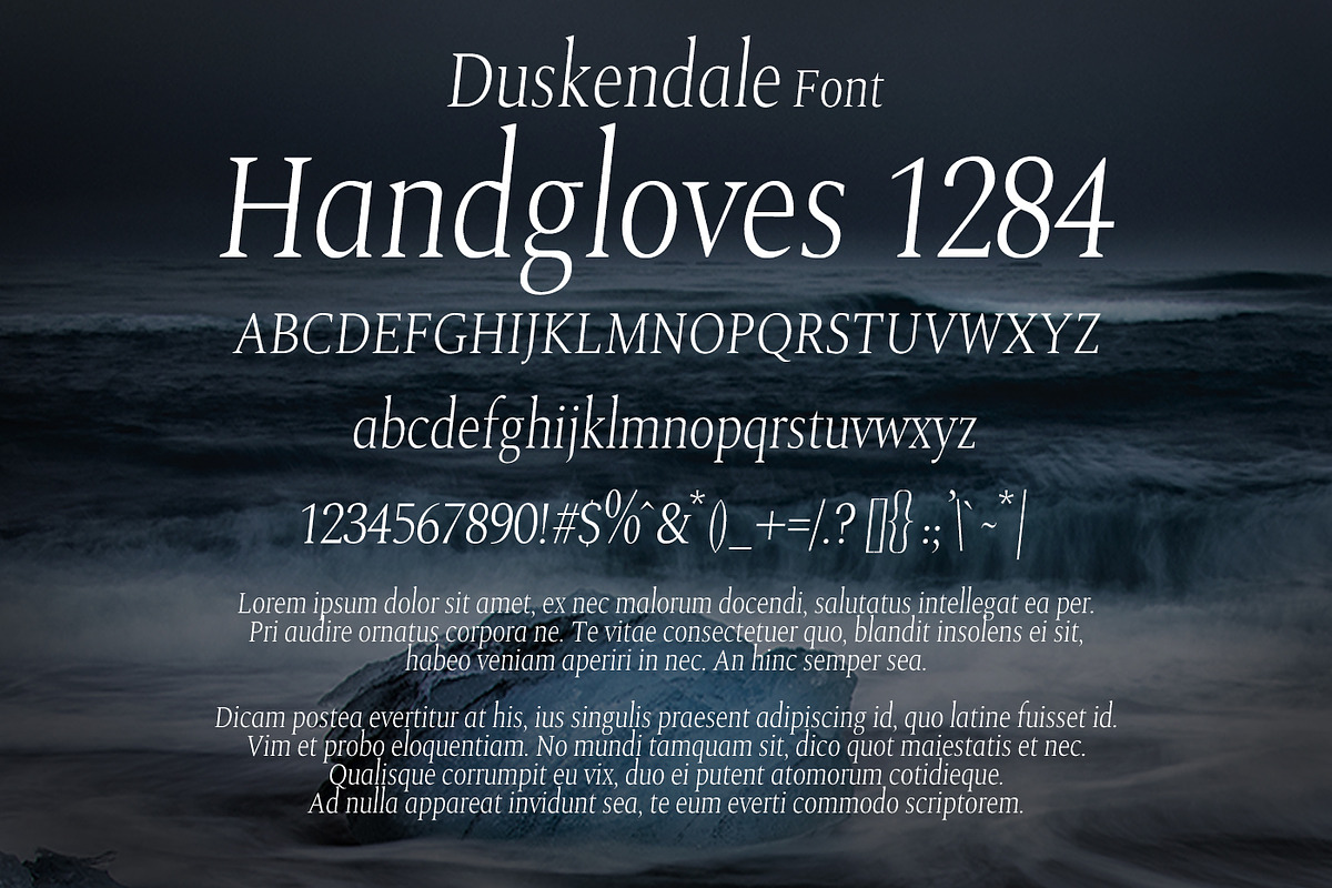 Duskendale Font preview 2