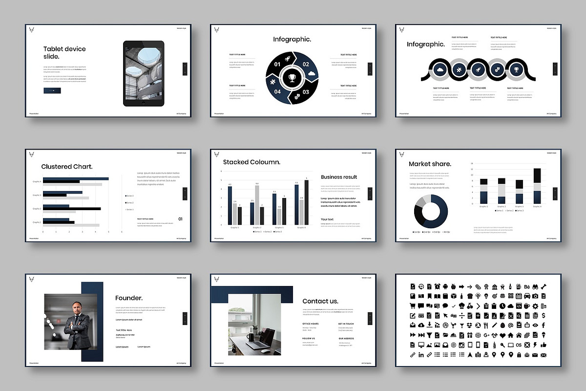 Urbah – Business PowerPoint, a Presentation Template by Dens Creative Studio (Photo 5 of 6)