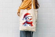 Christmas Snowman PNG, a Seasonal Illustration by CreationArt (Thumbnail 7 of 7)