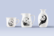 Mystic floral moon set, an Illustration by Veronika Gotovceva (Thumbnail 9 of 9)
