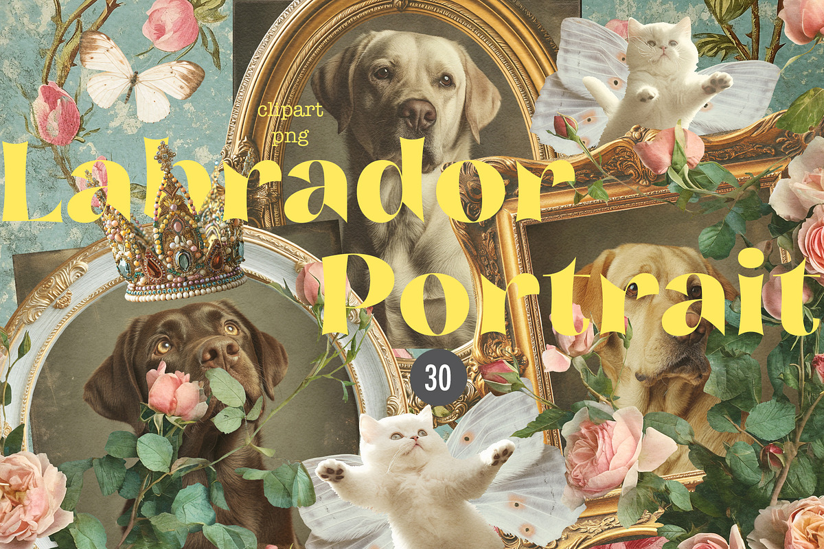 Labrador Portrait, an Object Graphic by TheCuteShop (Photo 1 of 5)