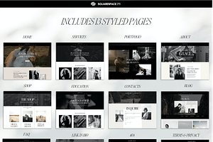 Photography Squarespace Template