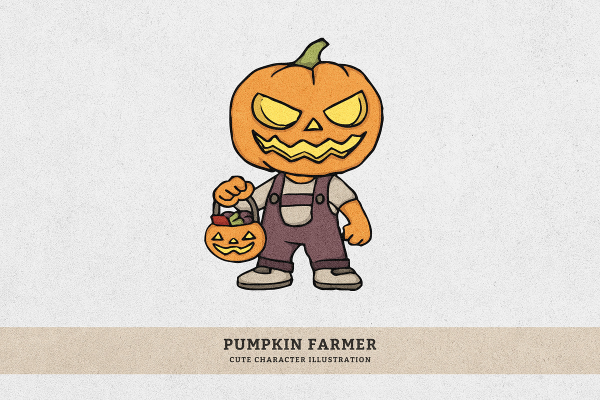 Kids Trick-or-Treat Illustration, an Illustration by MEANDSTUDIO (Photo 2 of 11)