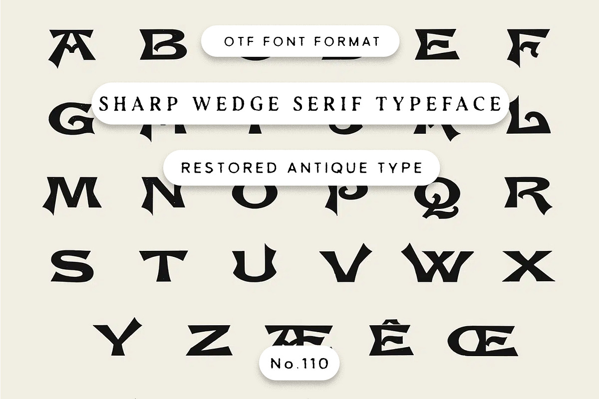 Sharp Wedge Serif Typeface, a Serif Font by Century Library (Photo 1 of 6)