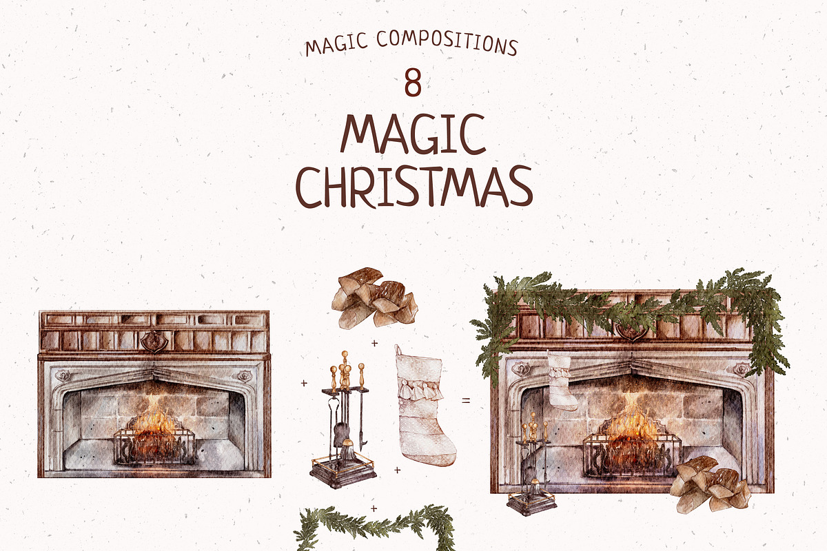 Magic Christmas Collection, a Seasonal Illustration by Yakovleva Margarita (Photo 8 of 14)