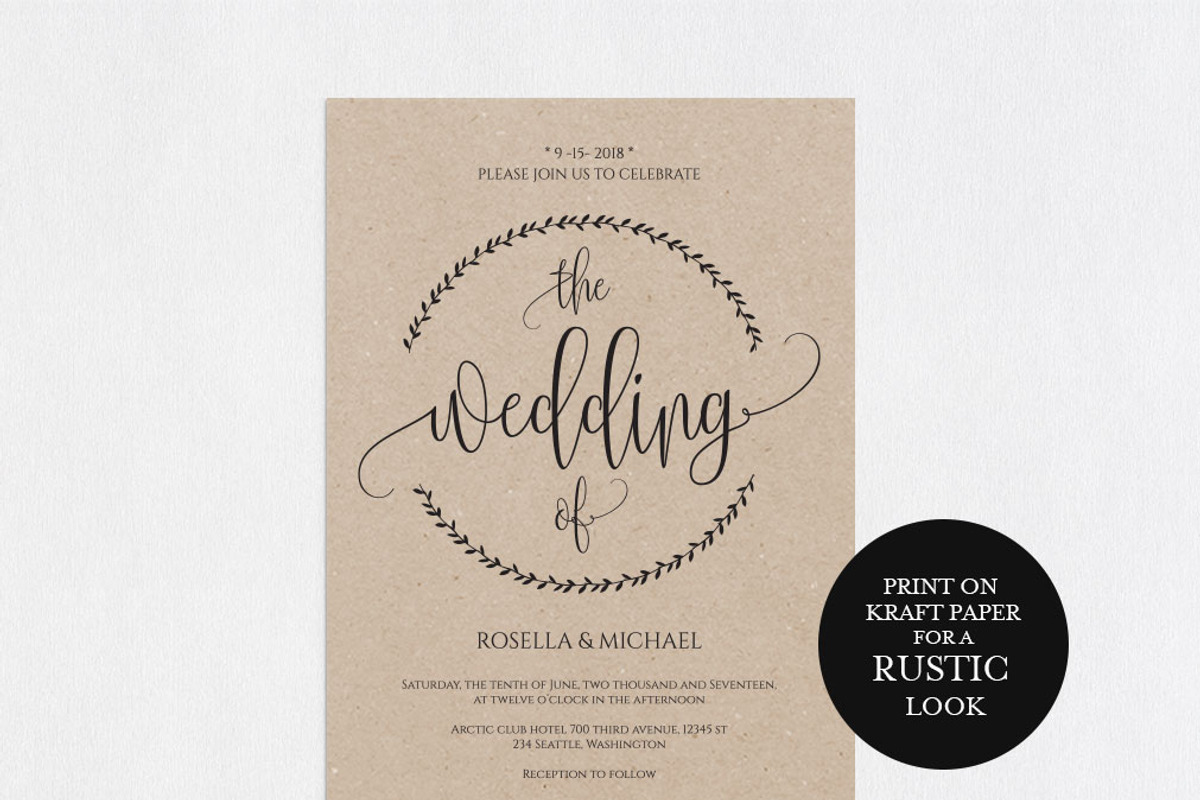 Invitation Template SHR429, an Invitation Template by Shafura_Wedding (Photo 2 of 5)