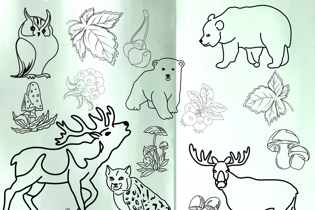 Woodland Animals Digital Stamps, a Graphic by Favorites_Art (Photo 14 of 17)