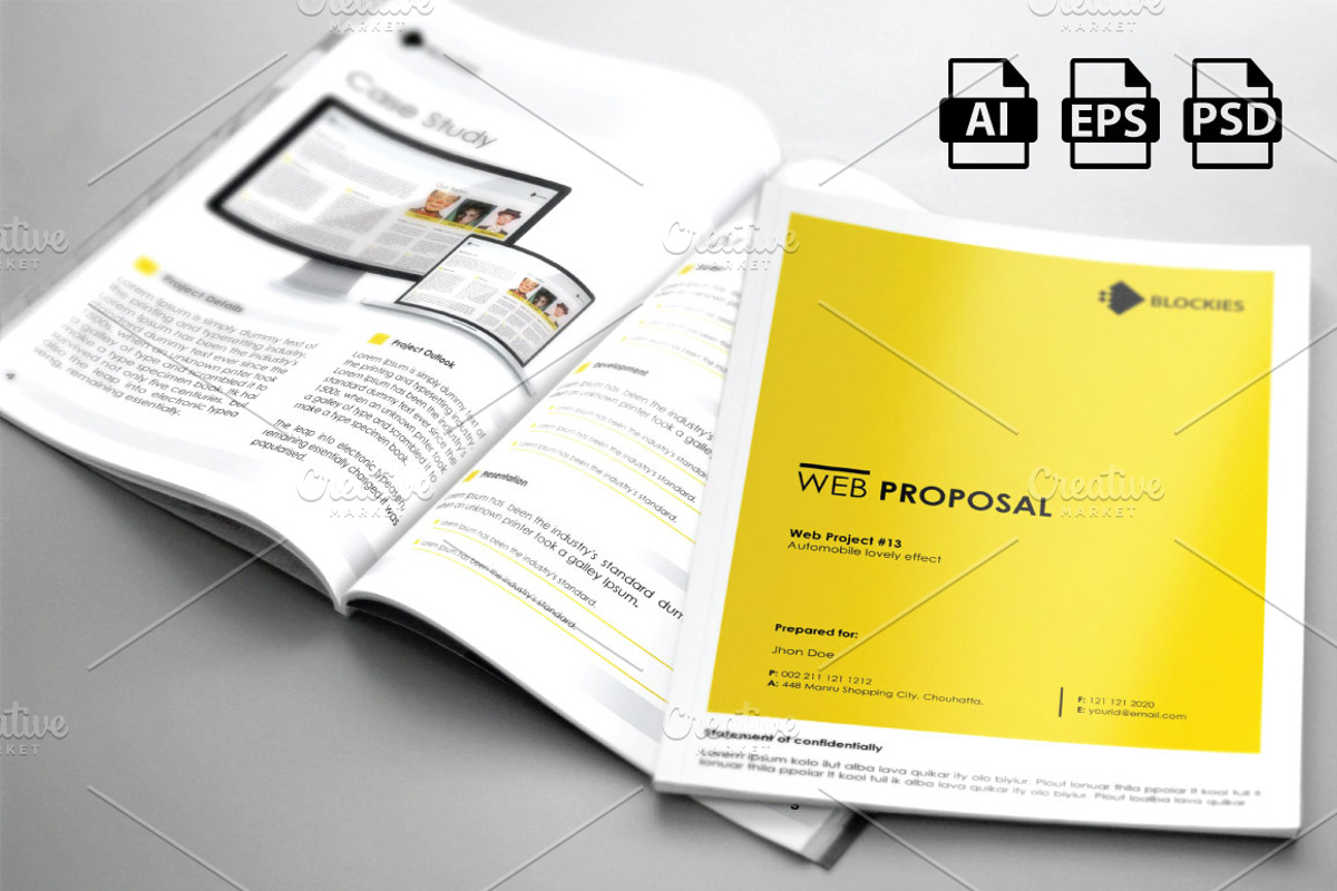 Web Proposal & Annual Report 42% Off, a Stationery Template by Pentaclay (Photo 1 of 5)