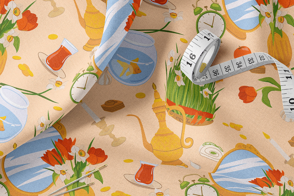 Happy Nowruz Day. Vector set, a Seasonal Illustration by Tata Pilip (Photo 13 of 14)