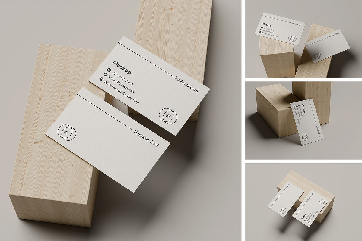 Business Card Mockup, a Product Mockup by simuradi (Photo 1 of 5)