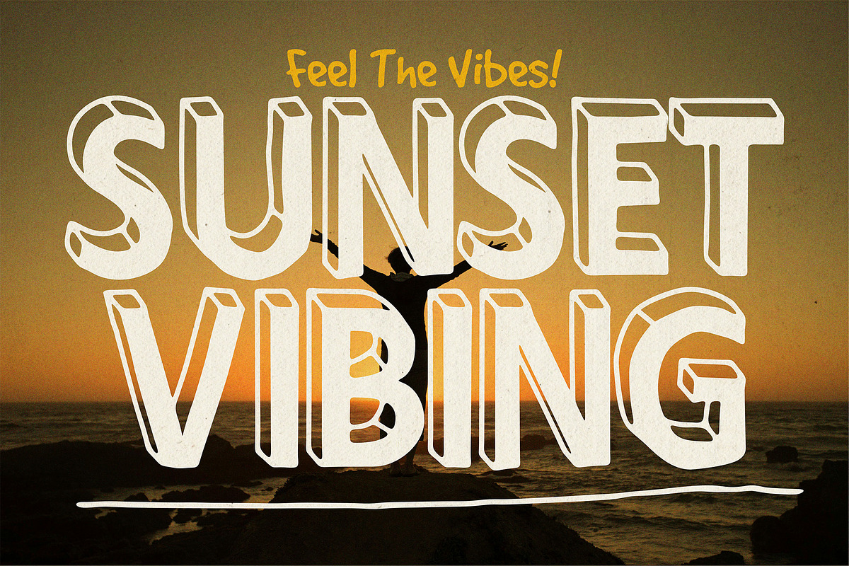 Sinome - Quirky Retro Display Font, a Sans Serif Font by Bentype Studio (Photo 4 of 7)