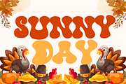 Cold Turkey is a retro groovy font, a Handwritten Font by Brown Cupple (Thumbnail 3 of 6)