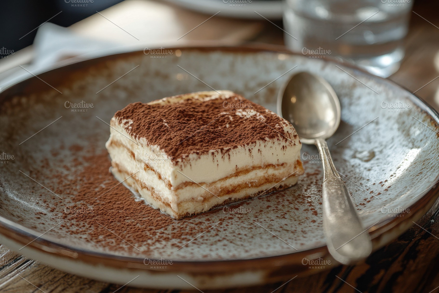 Delicious Tiramisu Dessert Cocoa Pow, a Background Photo by Pixeness