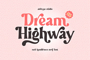 Dream Highway - Cute Serif Font, a Serif Font by Airotype (Thumbnail 1 of 15)