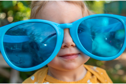 Children enjoy nature in glasses, a Nature Photo by yanadjana
