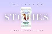 INSTAGRAM STORIES - SIMPLY GORGEOUS, a Social Media Template by DESIGN HQ (Thumbnail 1 of 4)