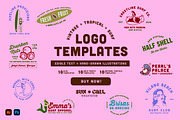 Vintage Tropical Surf Logo Templates, a Branding & Logo Template by sungirlgraphics (Thumbnail 1 of 12)