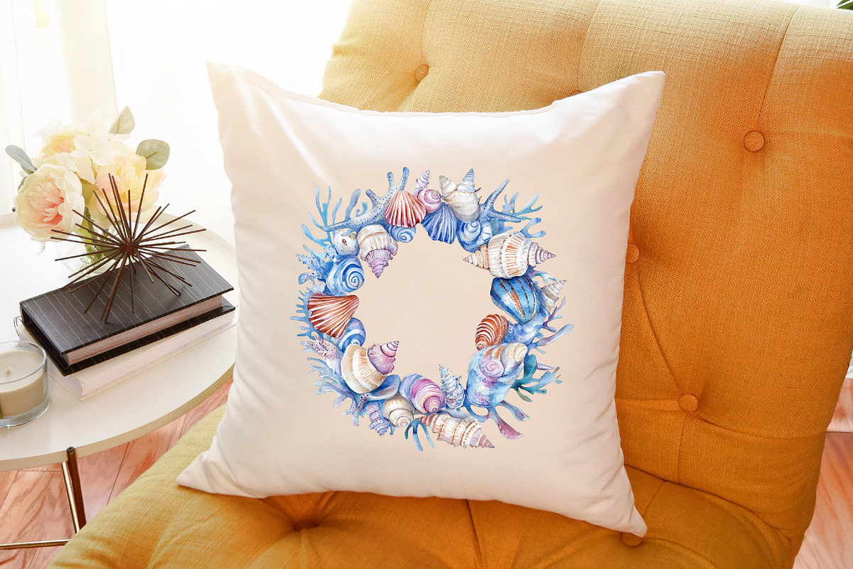 Watercolor Seaside Whispers Clipart, an Illustration by Sublimation Artist (Photo 6 of 6)