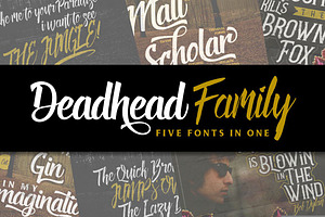 Deadhead Typeface Family