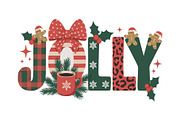 Holly Christmas Quote Decor SVG, an Object Graphic by yasushie (Thumbnail 5 of 16)