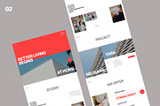 5 Figma Architecture Template, a Landing Page Template by neuwebz (Thumbnail 3 of 6)