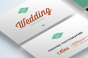 Wedding Business Cards Mock-Up