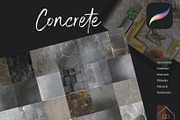 Procreate Concrete Brushes Stamp, a Brush Add-On by bydidea.design (Thumbnail 1 of 3)