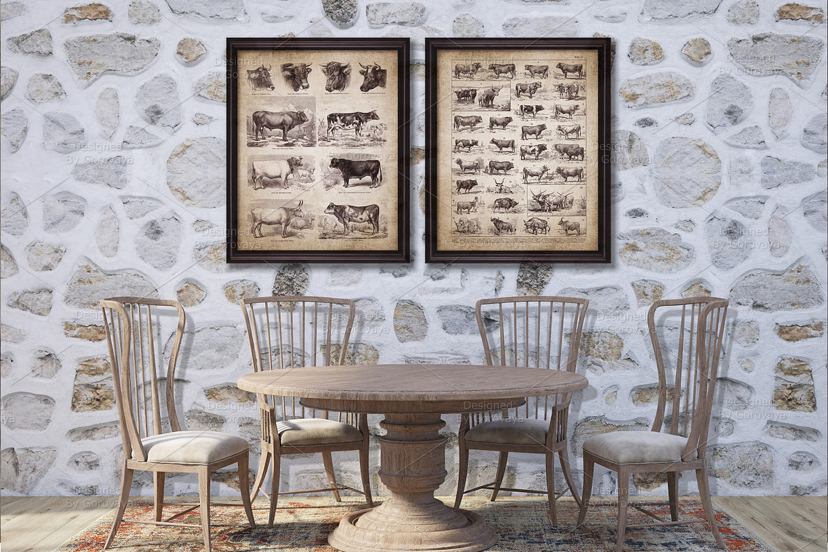 Interior Mockup, Ranch Dining Room, a Household Mockup by Designed By Gorovaya (Photo 5 of 5)