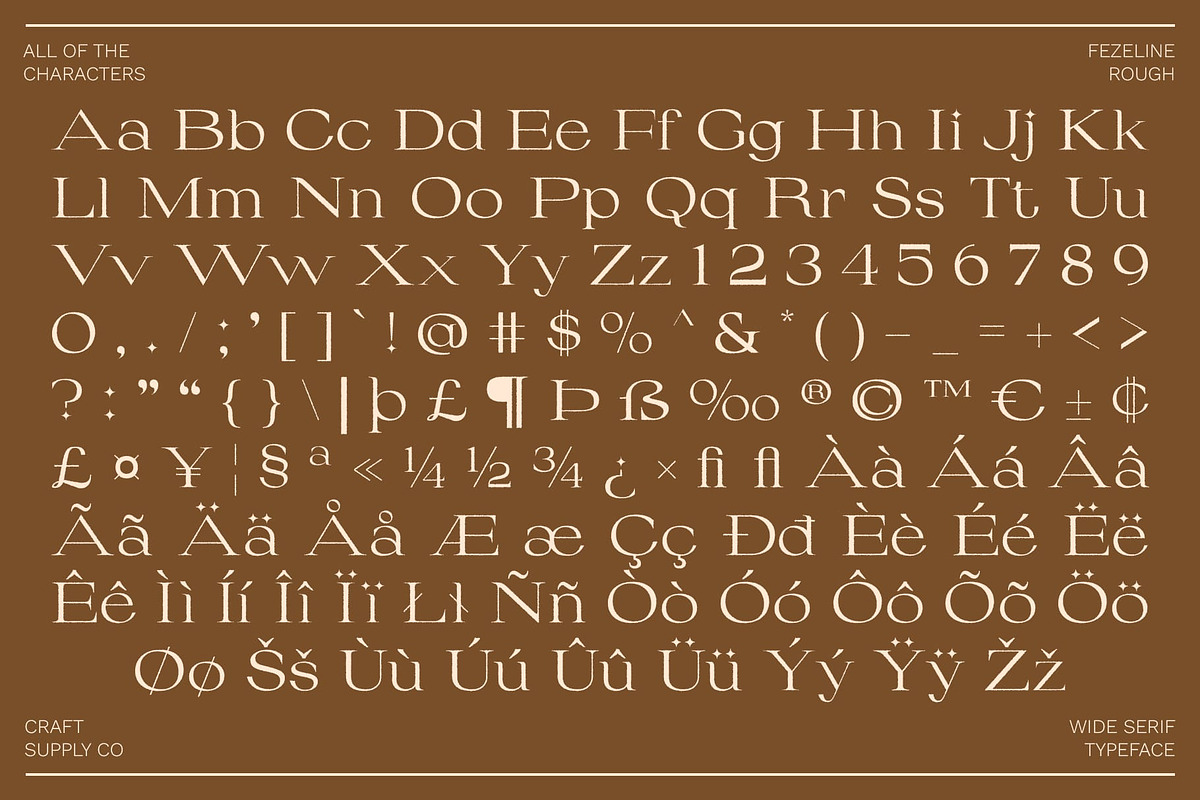 Fezeline Rough, a Serif Font by Craft Supply Co. (Photo 6 of 8)