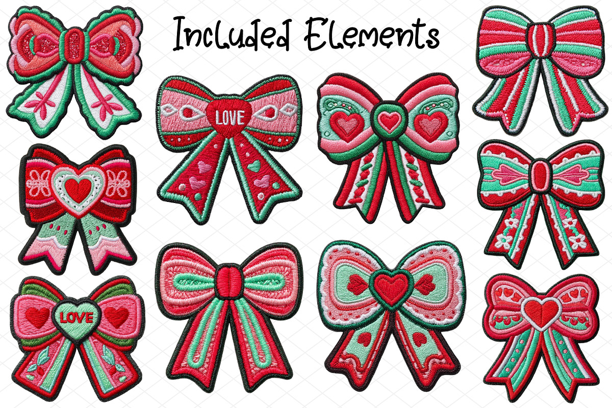 Crochet Valentine Coquette Bow Clipa, an Illustration by cherrydesign (Photo 2 of 4)