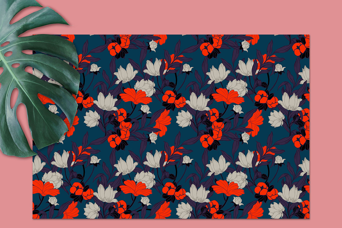 20JPG/EPS Tropical floral pattern, a Pattern Graphic by Theraphosath (Photo 12 of 30)