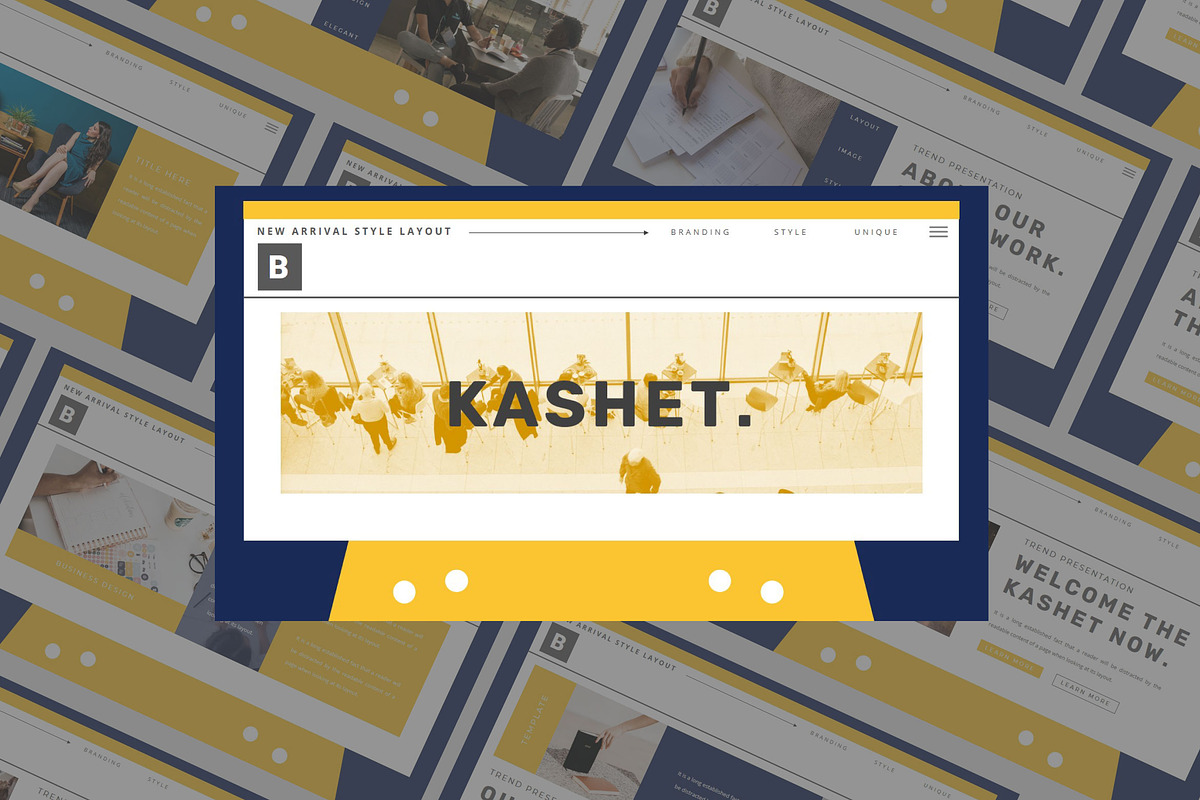 KASHET Powerpoin Template, a Presentation Template by GridlineType (Photo 1 of 9)