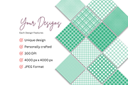 Mint Green Plaid Collection, a Pattern Graphic by Earley Bird Design Studio (Thumbnail 7 of 7)