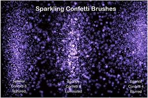 Sparkling Confetti Procreate Brushes