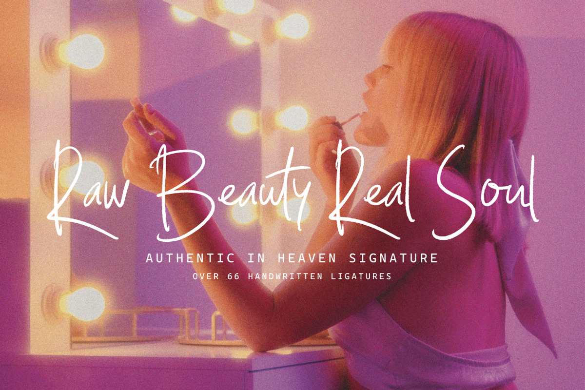 Authentic in Heaven - Handwritten, a Handwritten Font by tebaltipislab (Photo 6 of 13)